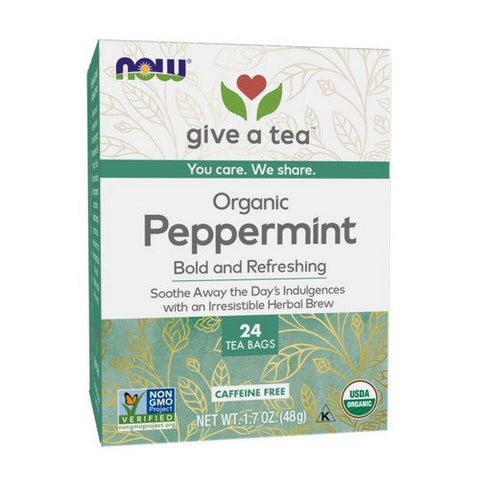 Now Foods, Organic Peppermint Tea, 24 Bags
