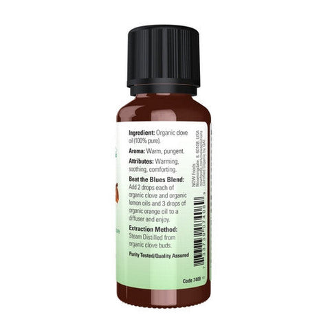 Now Foods, Organic Clove Oil, 1 Oz Now Foods