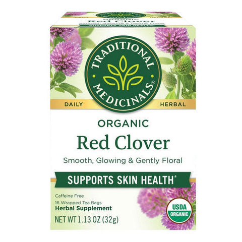 Traditional Medicinals, Organic Red Clover Caffeine Free, 16 Bags Traditional Medicinals
