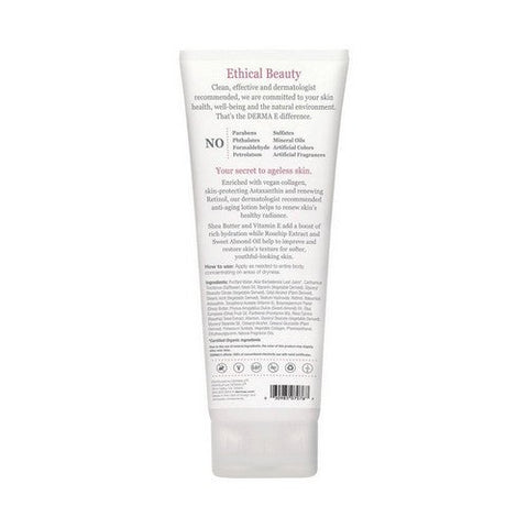 Derma e, Body Lotion, Rosehip Almond 8 Oz Derma e