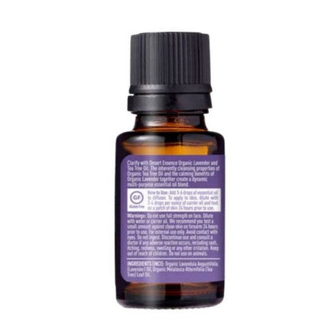 Desert Essence, Organic Lavender Tea Tree Oil, 0.6 Oz Desert Essence