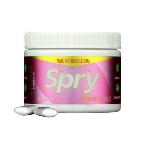 Xlear Inc, Spry Dental Defense Sugar Free Gum With Xylitol Natural Bubble Gum, 100 Count Xlear Inc