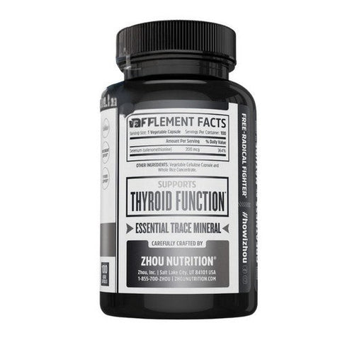 Zhou Nutrition, Selenium, 100 Veg Caps Zhou Nutrition