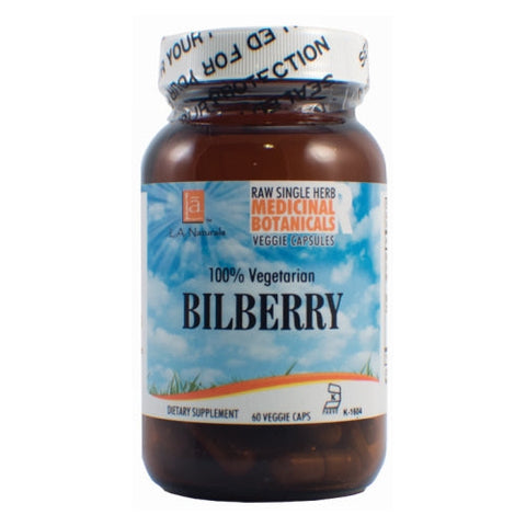 L. A .Naturals, Bilberry Raw Herb, 60 Veg Caps L. A .Naturals