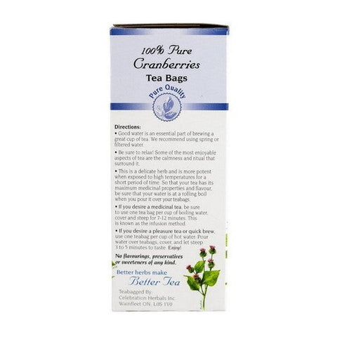 Celebration Herbals, Cranberries Pure Tea, 24 Bags