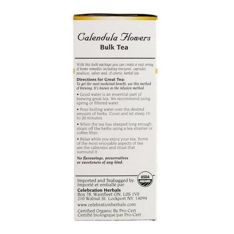 Celebration Herbals, Organic Calendula Flowers  Tea, 24 Grams Celebration Herbals
