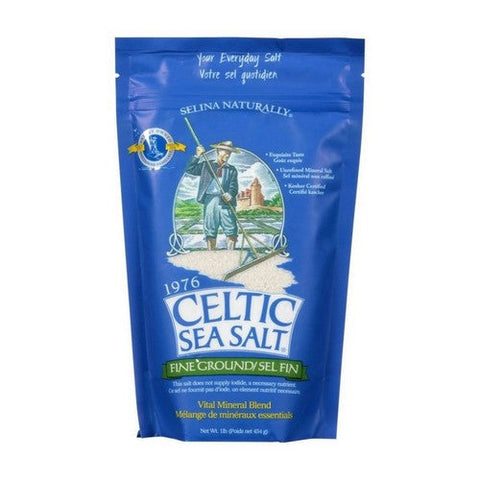 Celtic Sea Salt, Fine Ground Sea Salt, 16 Oz Celtic Sea Salt
