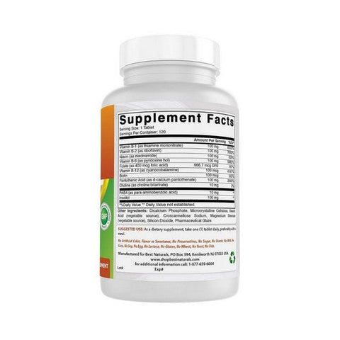 Best Naturals, B 100 Complex, 120 Tabs Best Naturals