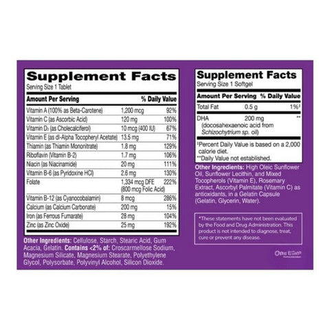 21st Century, Prenatal Multivitamin Plus Dha, 120 Tabs 21st Century