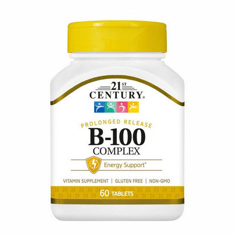 21st Century, B-100 Complex Prolonged Release, 60 Tabs 21st Century