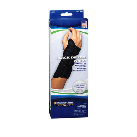 Sport Aid, Deluxe Wrist Right X-Large Black, 1 Each Sport Aid