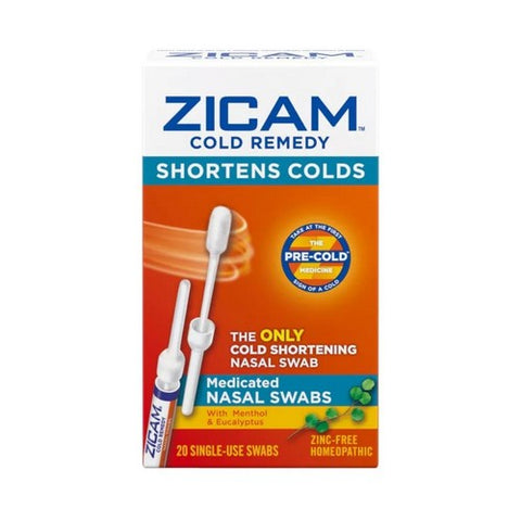 Zicam, Cold Remedy Nasal Swabs, 20 Each