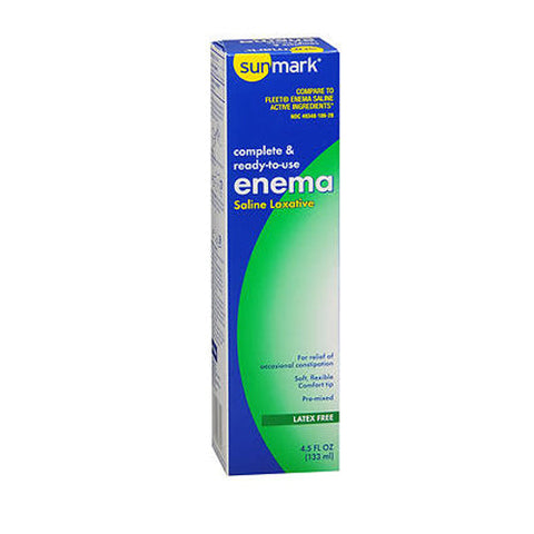 Sunmark, Complete & Ready-To-Use Enema Saline Laxative, 4.5 Oz Sunmark