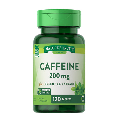 Nature's Truth, Caffeine Plus Green Tea Extract Tablets, 200 Mg, 120 Tabs Nature's Truth