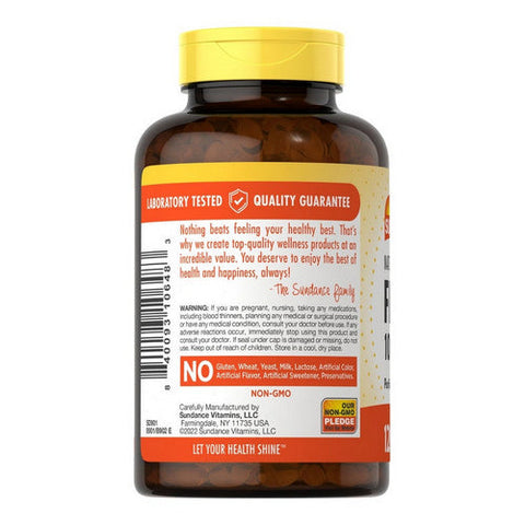 Sundance, Fish Oil Omega-3 Quick Release Softgels Natural Lemon, 1000 mg, 120 Tabs Sundance