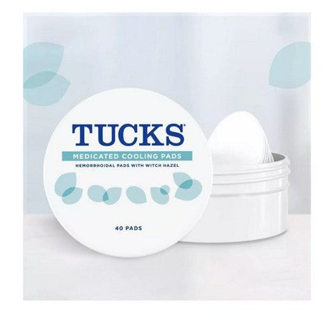 Tucks, Medicated Cooling Hemorrhoidal Relief Pads, 40 Count Tucks