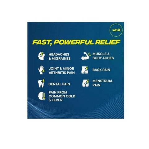 Advil, Solubilized Ibuprofen Pain Reliever Fever Reducer Liqui-Gels, 200 Mg, 20 Caps Advil