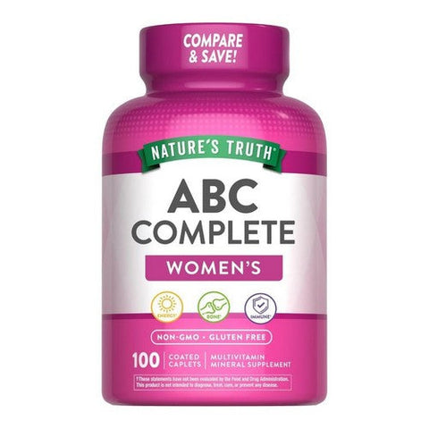 Nature's Truth, Abc Complete Women'S Coated Caplets, 100 Tabs Nature's Truth