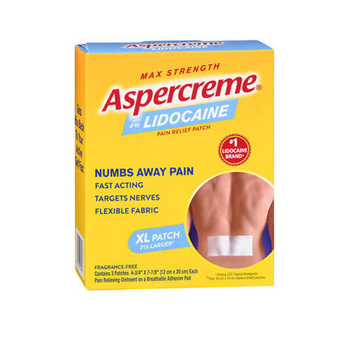 Aspercreme, Lidocaine Patch Extra Large, 3 Each Aspercreme