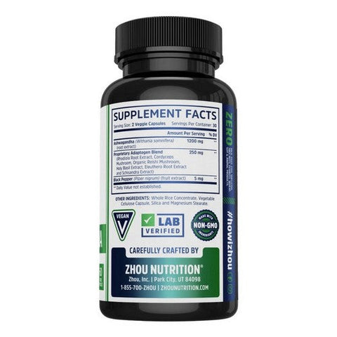 Zhou Nutrition, Ashwagandha, 60 Count Zhou Nutrition