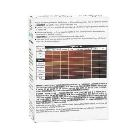 Light Mountain, Color the Gray Natural Haircolor And Conditioner Mahogany, Mahogany 7 Oz Light Mountain
