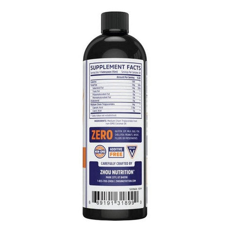 Zhou Nutrition, MCT Oil, 16 Oz