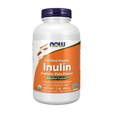Now Foods, Inulin Prebiotic Pure Powder Organic, 1 lb Now Foods