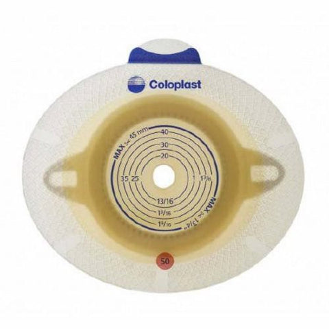 Coloplast, Ostomy Barrier Sensura  Flex Trim to Fit, Standard Wear Double Layer Adhesive 3-1/2 Inch Flange 3/8, Box Of 5 Coloplast