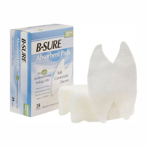 Birchwood Laboratories, Incontinence Liner Heavy Absorbency Texel Fiber Core One Size Fits Most, Box Of 24 B-Sure