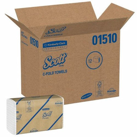 Kimberly Clark, Paper Towel Scott  C-Fold 10-1/8 X 13-3/20 Inch, Count of 2400 Kimberly Clark