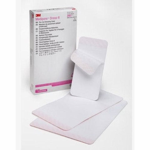 3M, Dressing Retention Tape With Liner Medipore Dress-It White 5-7/8 X 11 Inch Soft Cloth NonSterile, Case Of 4 3M