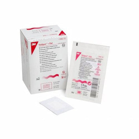 3M, Composite Dressing Medipore 2 X 2-3/4 Inch Rectangle Sterile Nonwoven Backing, Case Of 4 3M