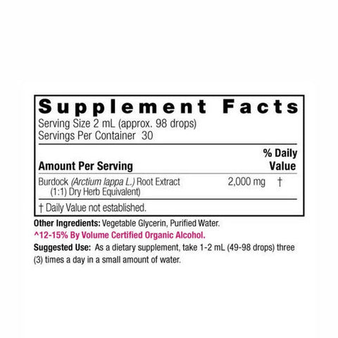 Nature's Answer, Burdock Root Low Alcohol, 2000 Mg, 2 Oz Nature's Answer