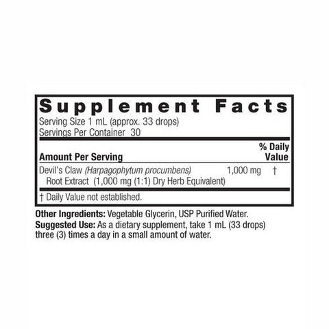 Nature's Answer, Devil's Claw Extract Alcohol-Free, 1 Oz Nature's Answer