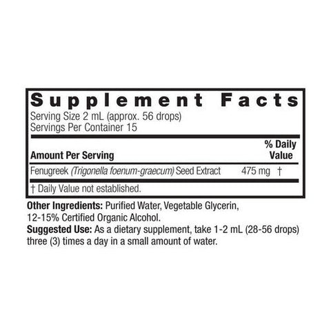 Nature's Answer, Fenugreek Seed Low Alcohol, 2000 Mg, 1 Oz Nature's Answer