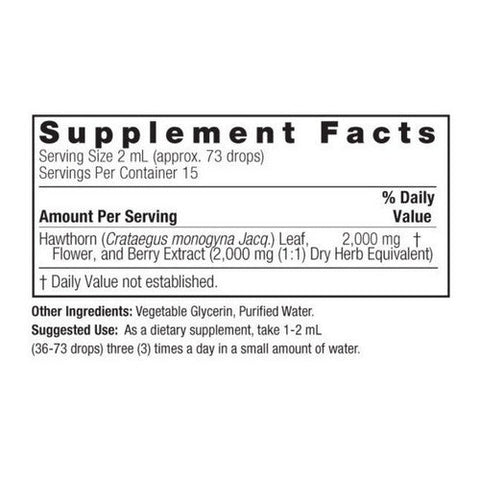 Nature's Answer, Hawthorn Berry Fluid Extract Alcohol-Free, 2000 Mg, 1 Oz Nature's Answer