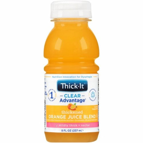 Kent Precision Foods, Thickened Beverage Thick-It  Clear Advantage  8 oz. Container Bottle Orange Flavor Ready to Use Nect, 8 Oz Kent Precision Foods