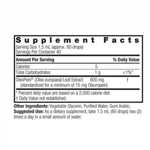 Nature's Answer, Olive Leaf Extract Standardized Alcohol-Free, 1500 Mg, 2 Oz Nature's Answer