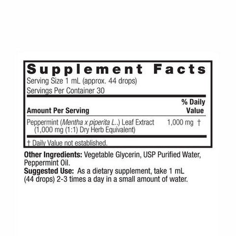 Nature's Answer, Peppermint Herb, Alcohol Free Extract 1 FL Oz Nature's Answer