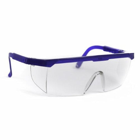 Protective Glasses McKesson Brand Clear Tint Blue / Clear Frame Over Ear One Size Fits Most Case of 100 by McKesson