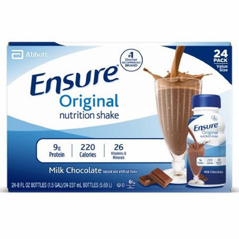 Ensure Oral Supplement Chocolate Flavor Count of 24 by Abbott Nutrition