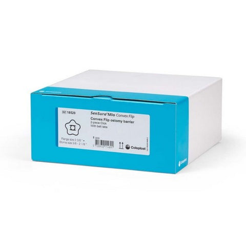 Coloplast, Ostomy Barrier SenSura  Mio Convex Flip Trim To Fit, Standard Wear Red Code 3/8 to 2-1/8 Inch Stoma, Box Of 5 Coloplast