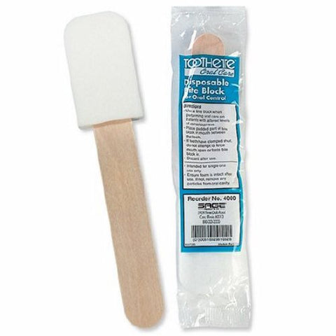 ToothettePlus, Bite Block Tongue Depressor Plastic Disposable, Count of 1 ToothettePlus