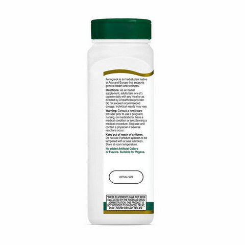 21st Century, Traditional Fenugreek, 610 Mg, 100 Veg Caps 21st Century