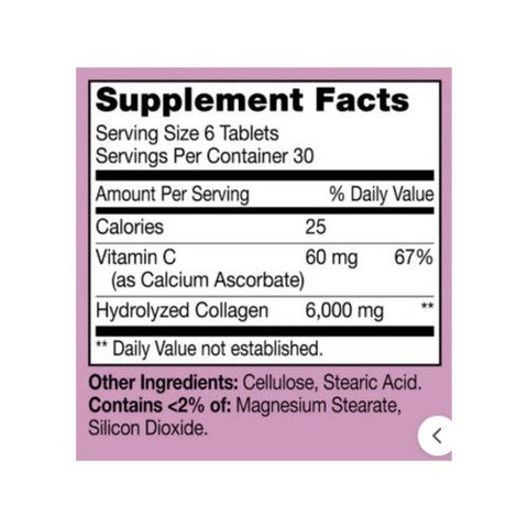 21st Century, Super Collagen Plus Vitamin C, 6000 Mg, 180 Tabs 21st Century