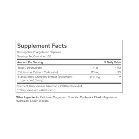 21st Century, Cranberry Extract Standardized, 200 Veg Caps 21st Century