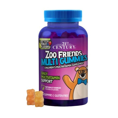 21st Century, Zoo Friends MultiVitamin, 60 Gummies 21st Century
