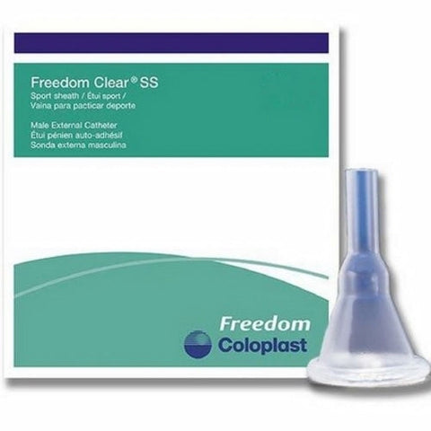 Coloplast, Male External Catheter Freedom Clear SS Self Adhesive Seal Silicone Large, 1 Each