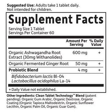 Garden of Life, Organics Ashwaganda Stress & Mood, 60 Vegan Tabs Garden of Life