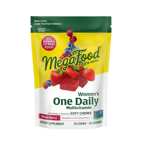 MegaFood, Women'S One Daily Multivitamin Mixed Berry Flavor, 30 Soft Chews